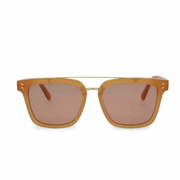 STELLA MCCARTNEY 53MM Square Sunglasses Core Men\'s Orange Square NEW main image 4